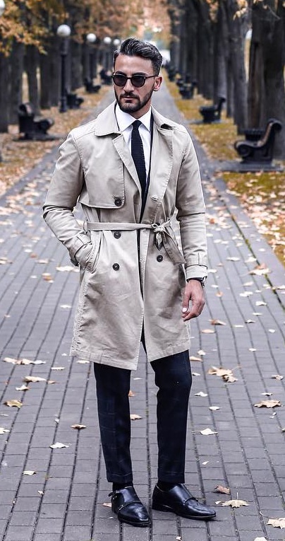 Amazing Trench Coat With Suit Outfit for Winter