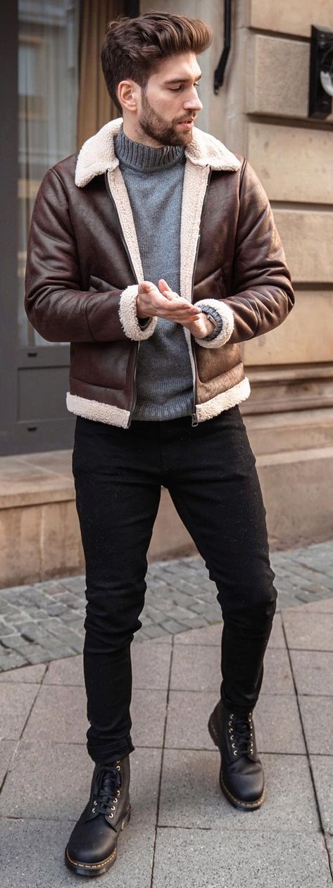 Best Shearling Jacket Outfit For Winter To Keep You Warm