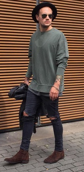 Outfits Styled with Hats & Caps ; Glares, bracelet, shoes. jeans - Best fashion trends for men