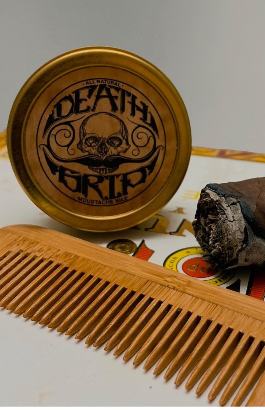 death grip Moustache wax - beard oil - Beard Care & Grooming