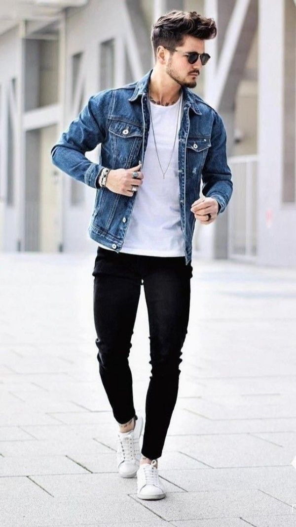 Denim Jackets with White Tee