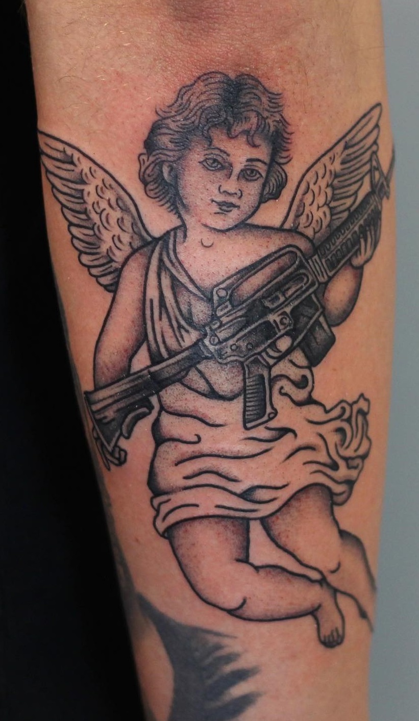 Angel Tattoo design for men