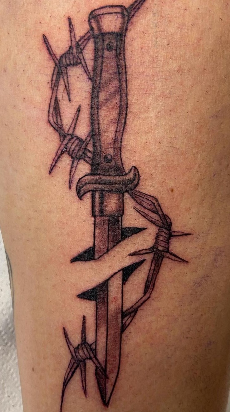 Barbed Wire Tattoo for Men