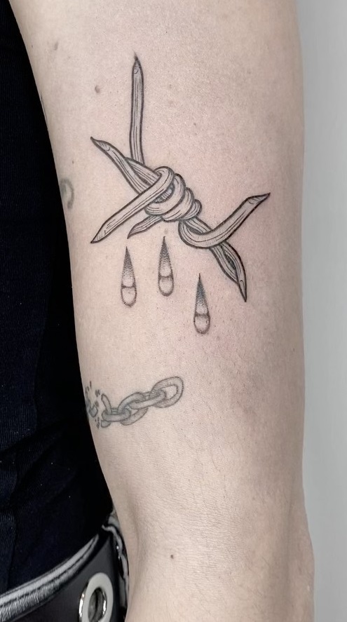 Barbed Wire Tattoos for Men