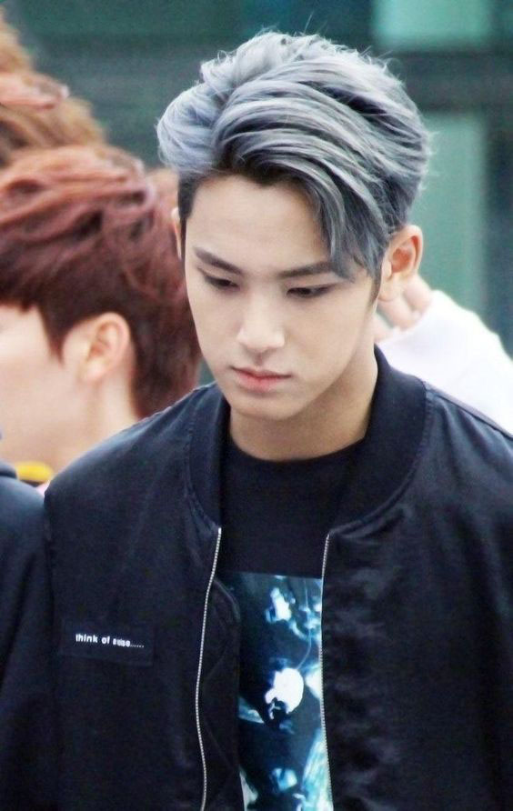 Men in silver hair color