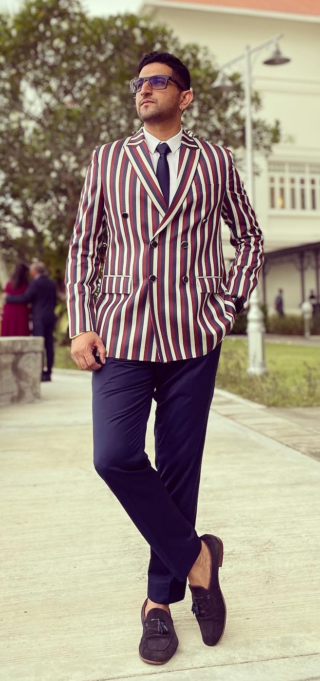 Stripe Printed Suits - Suit Looks for Men