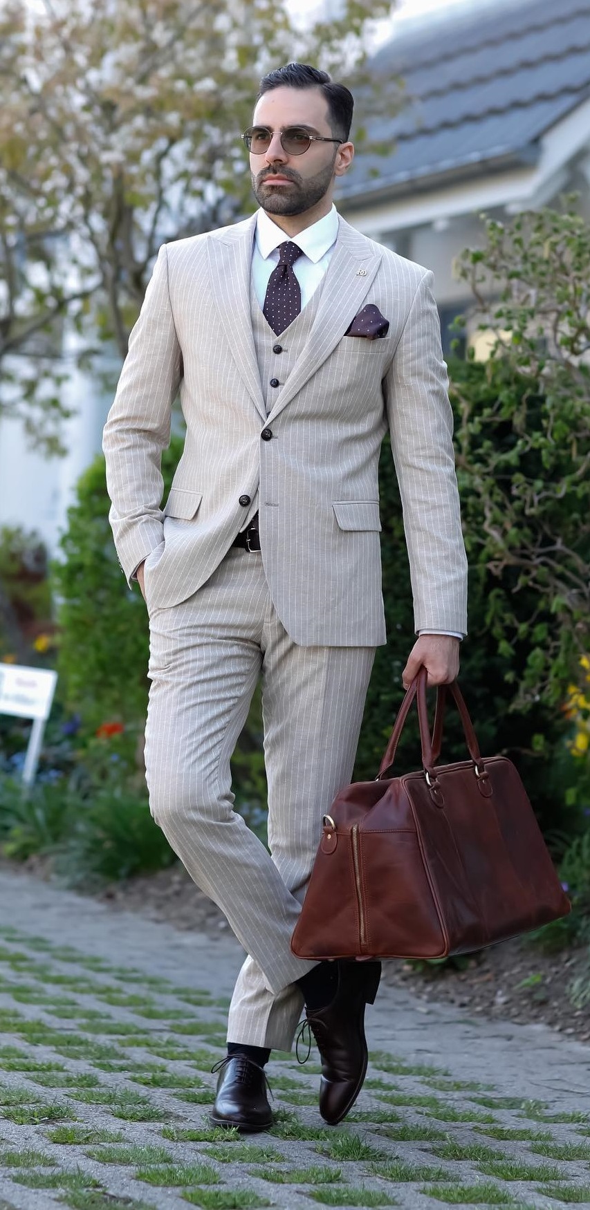 Two Buttoned Suit Look for Men