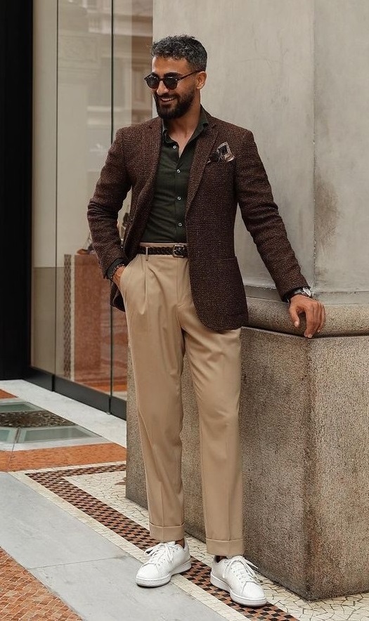 whnay.'s good taste thread | Grey flannel trousers, Brown blazer, Mens  outfits