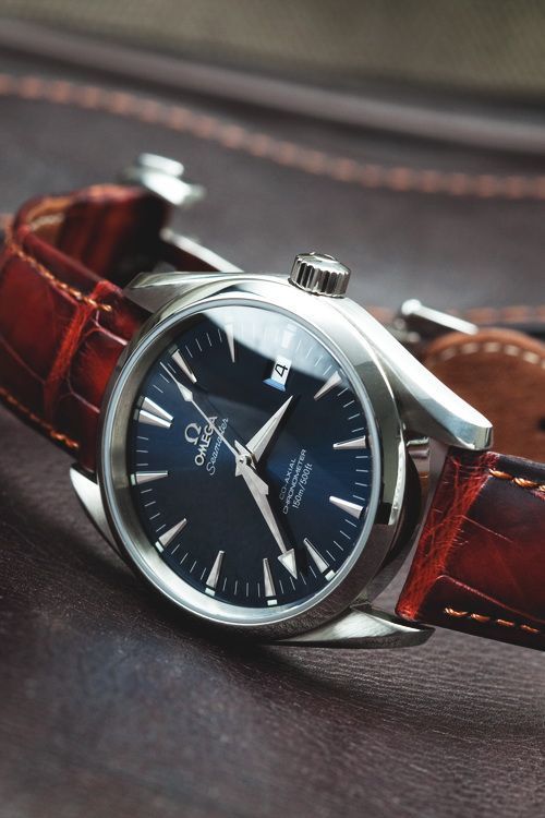 omega - men's watches in brown belt