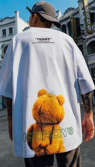 teddy bear backrpint tshirt