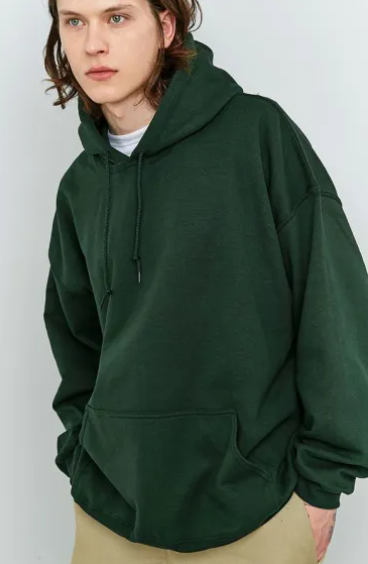 streetwear hoodie in green color