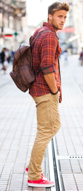 Summer Flannel outfit in red