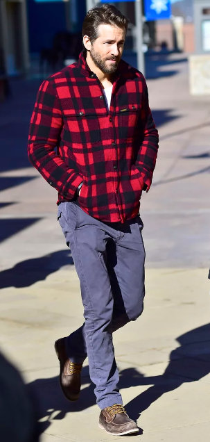 Winter Warmth with Flannel outfit in red