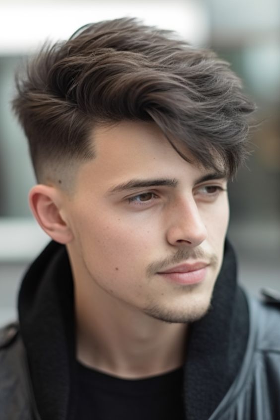 Long Fringe with Fade hairstyle
