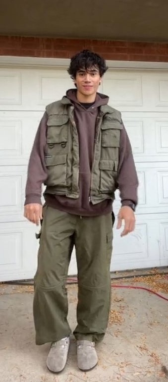 Parachute Pants with Vest Jacket