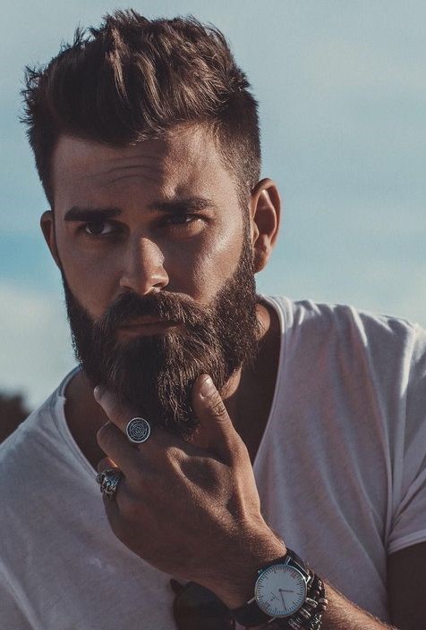 Stylish Look With Viking Beard