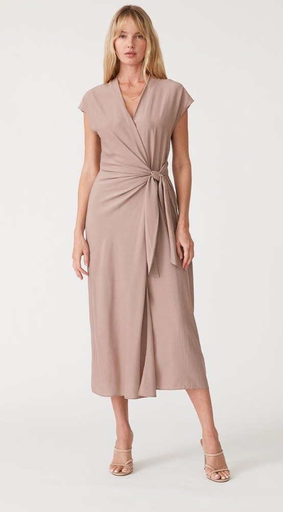 Wrap Dress in Pastel Tones