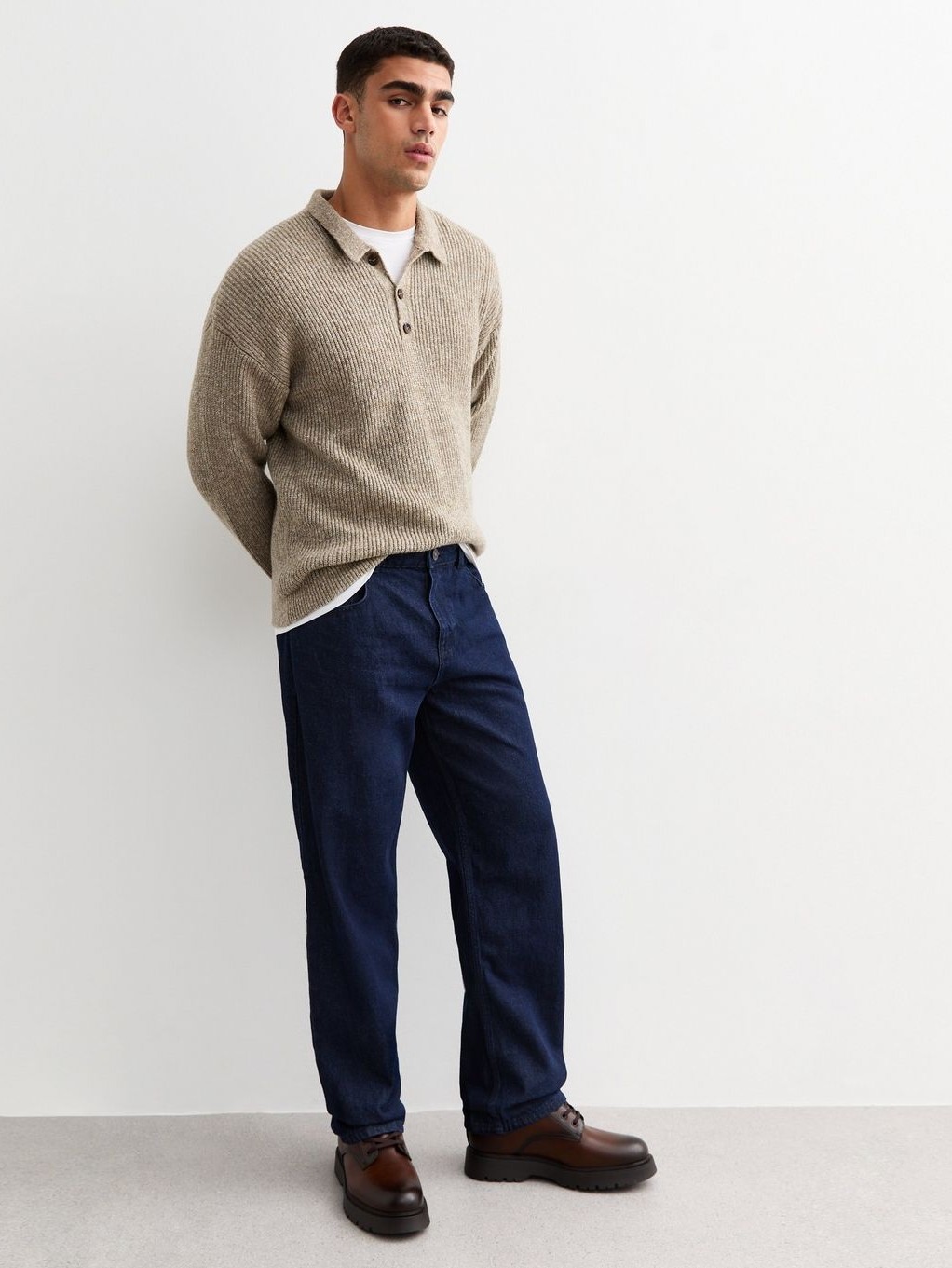 Dark Blue Relaxed Fit Jeans